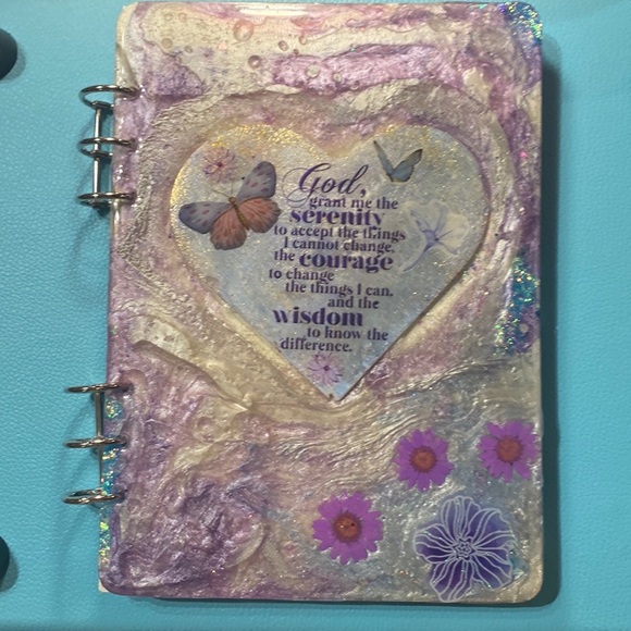 Serenity Prayer Journal, Handmade by Pippy! One of A Kind! Great Recovery Gift❤️ - Picture 3 of 9
